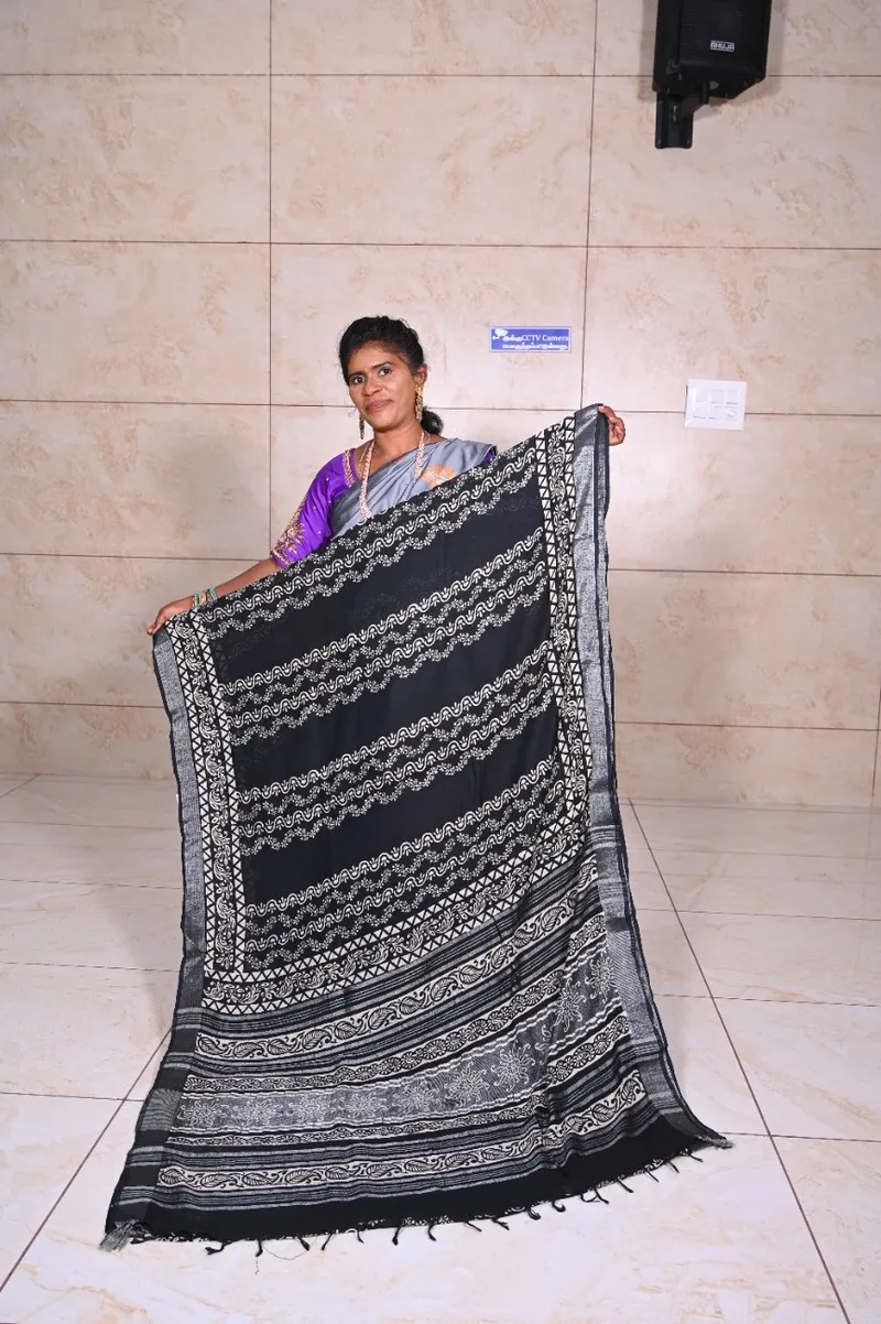 Premium linen cotton - black