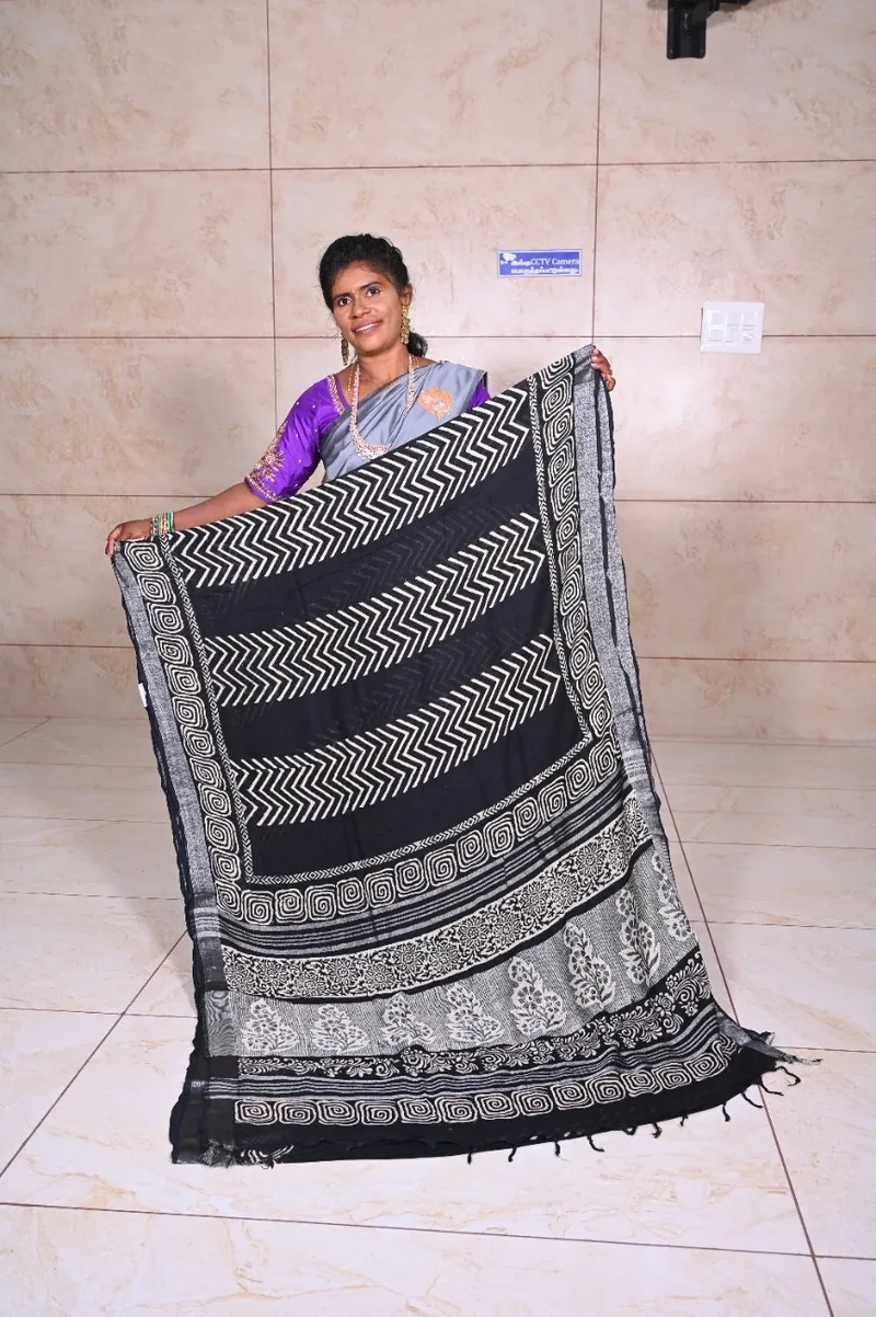 Premium linen cotton - black