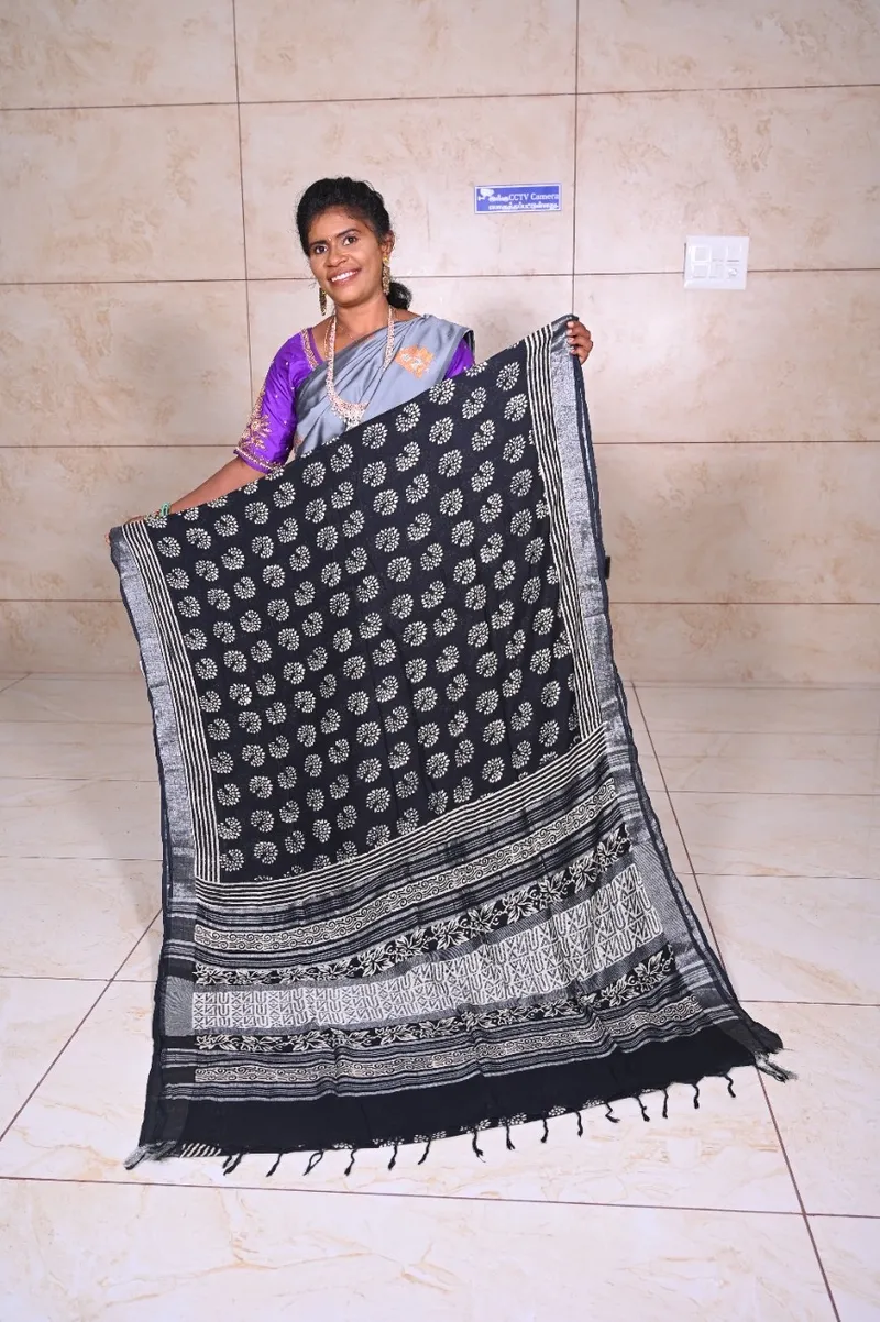 Premium linen cotton - black